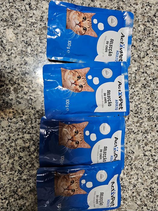 Saquetas de comida molhada para gato adulto Activepet