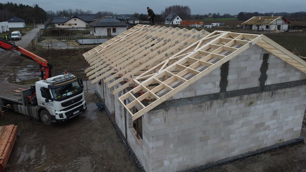 Wiązary dachowe produkcja, projekt , montaż z certyfikatem