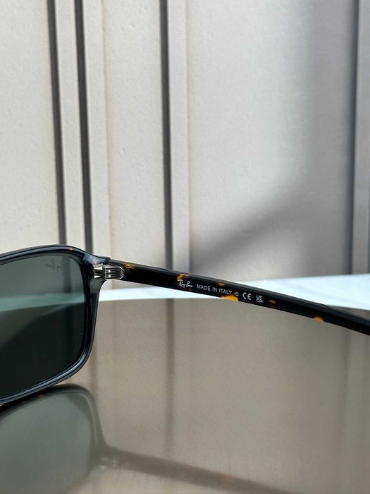 Сонцезахисні окуляри Ray-Ban Raimond RB2231 гавана, зелена лінза G15, прямокутні, унісекс, оригінал