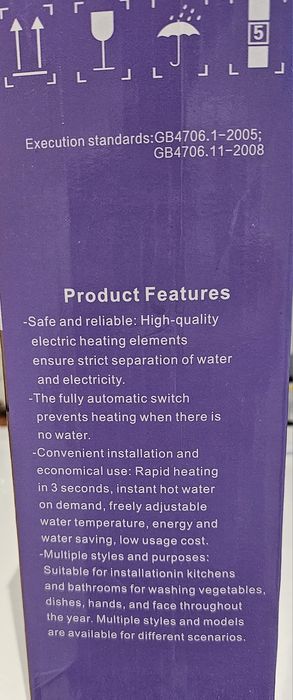 Aquecedor de água eléctrico