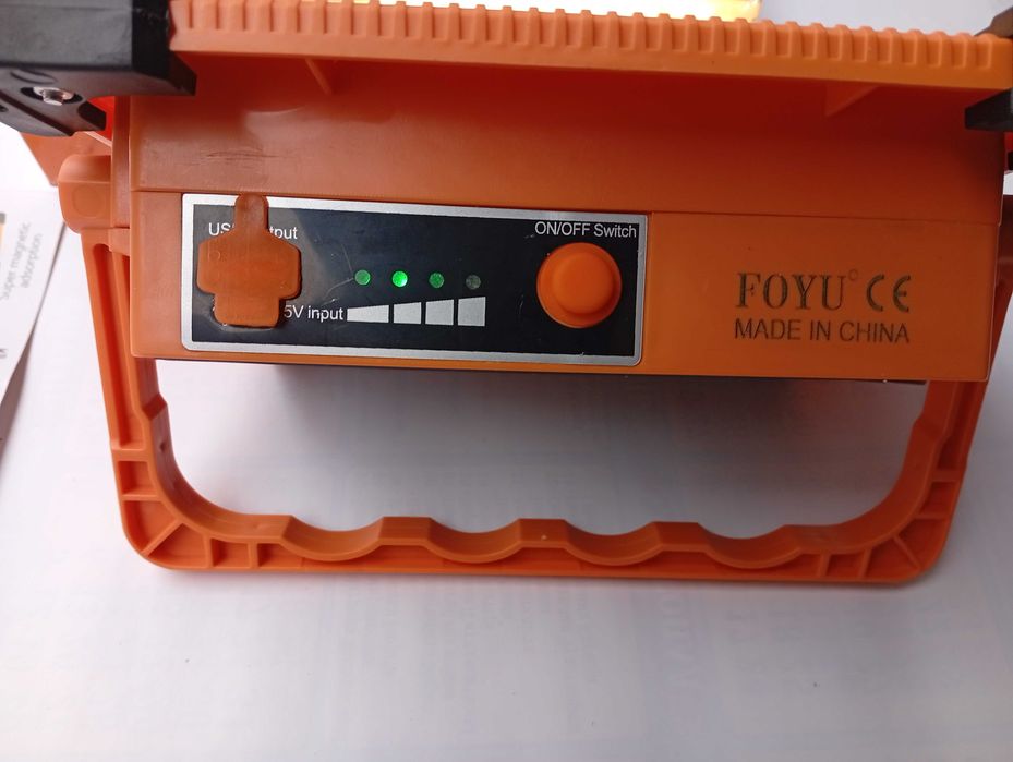 Аккумуляторный LED фонарь 30W + power bank ,с солнечной панелью