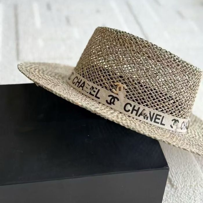 Шляпа chanel соломеная