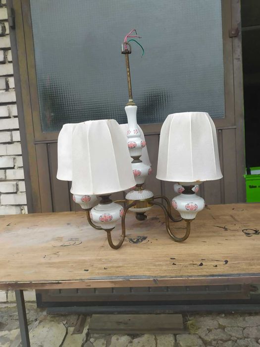 Lampa wisząca PRL (5 żarówek)