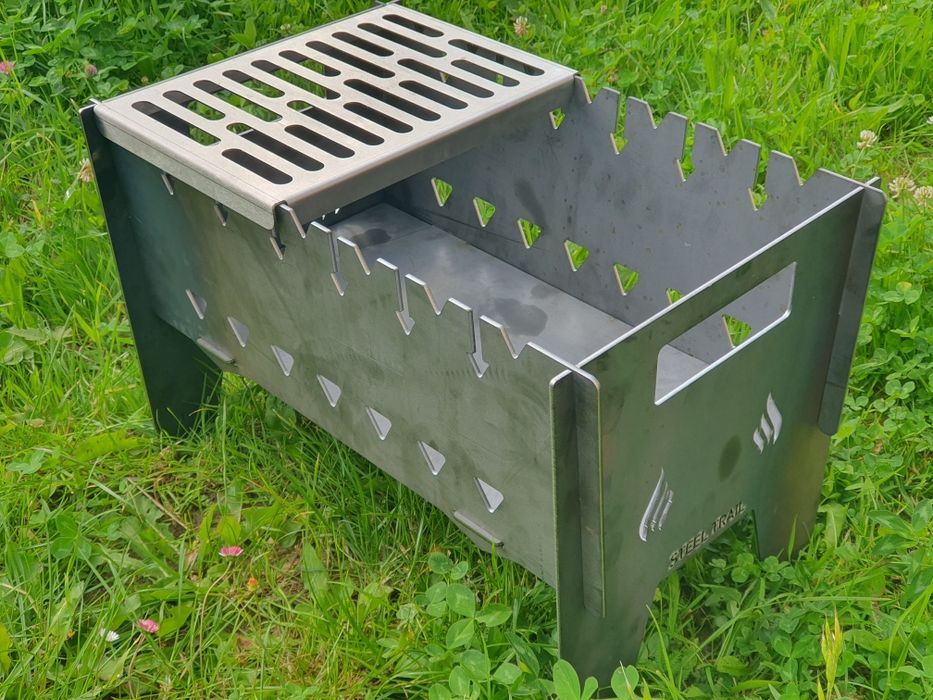 Grill Mangal składany - palenisko - stal 3 mm - na 7 szampurów