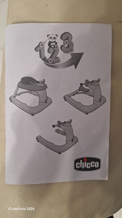 Chodzik dla dziecka 3w1 Chicco - bardzo stabilny.