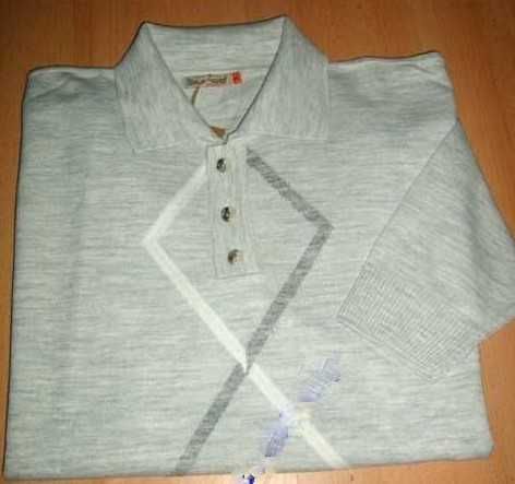 Sweter męski polo rozm.58(5XL) //134