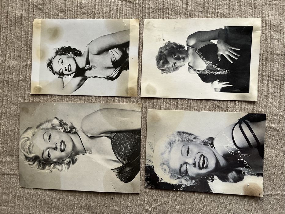 Postais antigos da Marilin Monrroe