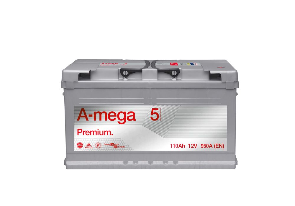 Akumulator A-mega 5 Premium 110AH 950A P+