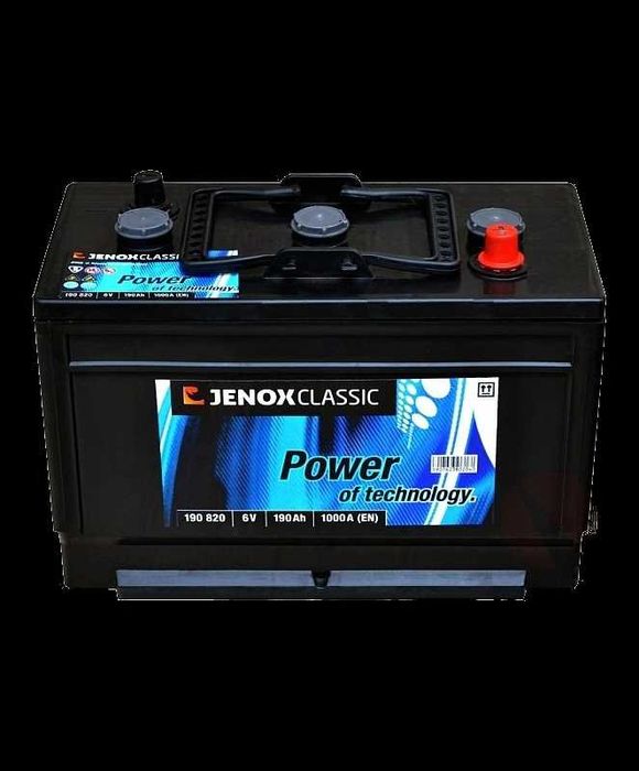 Akumulator rolniczy 6V 190Ah 1000A tel.603x275x233 JENOX