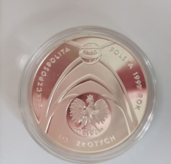 Moneta kolekcjonerska 10 zł Jan Paweł II  Eucharystia i Wolność 1997r