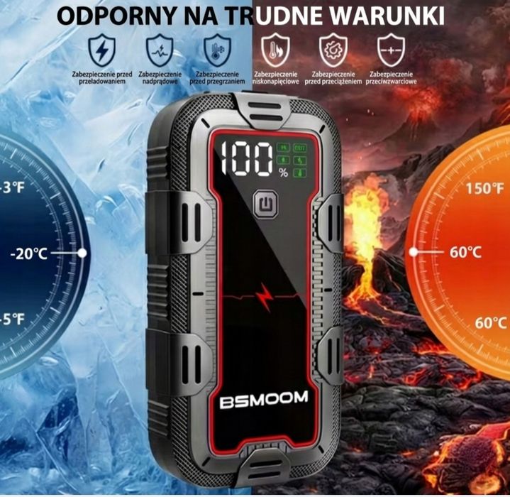 Urządzenie rozruchowe Powerbank Booster 12V 12800mAh 6000A