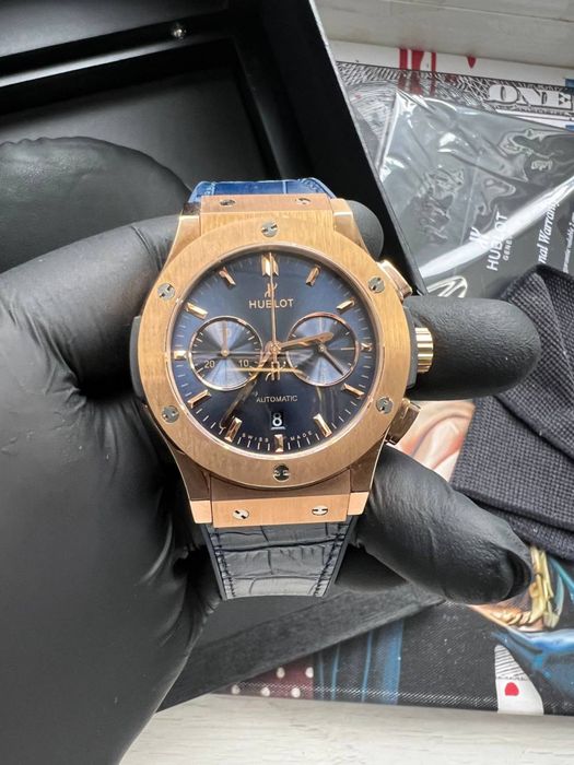 Годинник Hublot Classic Fusion Chronograph King Gold Blue