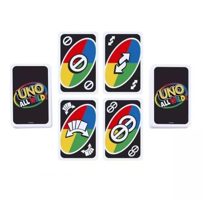 Mattel. Hhl33 Uno All - Wild Dzikie Karty. Nowy Produkt