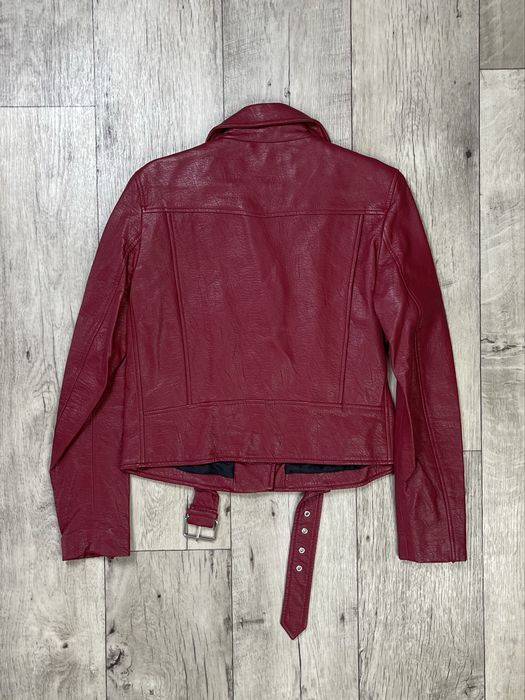 Zara Basic Outerwear куртка косуха S-M размер женская экокожа кожанка