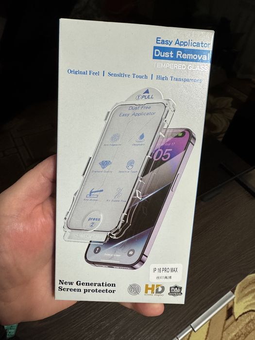 Premium стекло iphone 11 17 pro max с апликатором