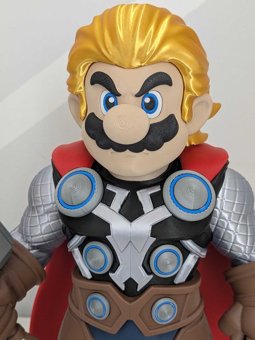 Fanart de Mario x Thor