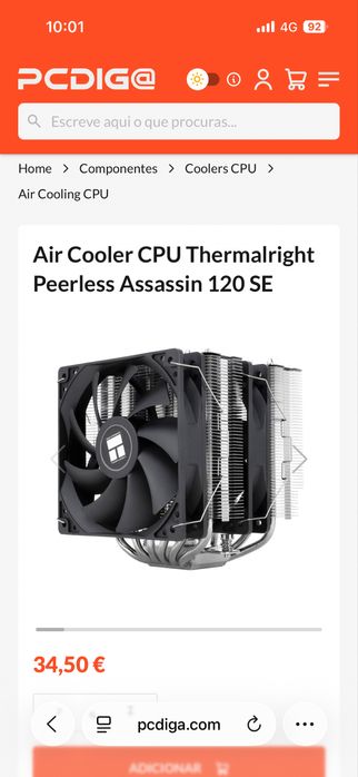 Caixa pc, cooler e ventoinhas