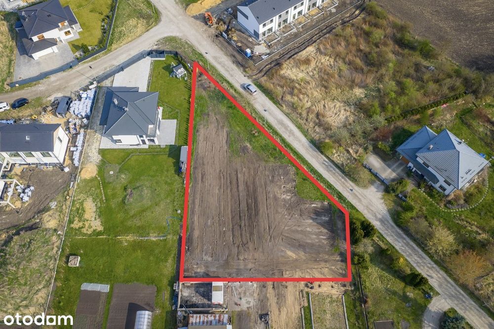 Na sprzedaż wyjątkowa działka budowlana o powierzchni 1349 m²-Iwiny