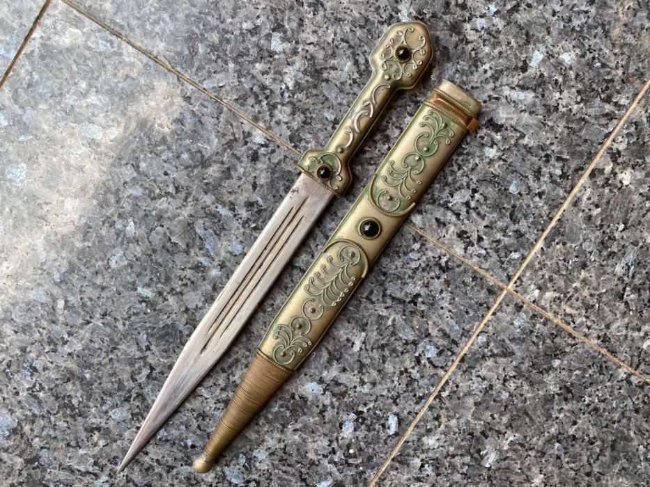 Punhal RÚSSIA ORIGINAL espada adaga kindjal 54 cm Séc XIX Geórgia