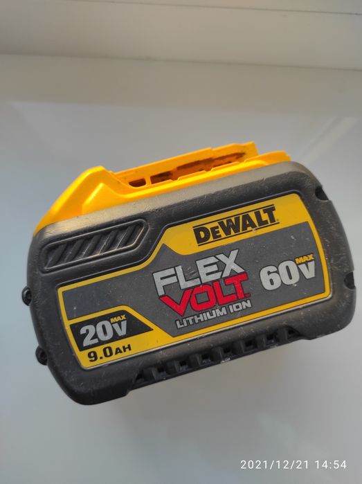 DeWalt flexvolt збільшення ємкості з 9ач до 12ач