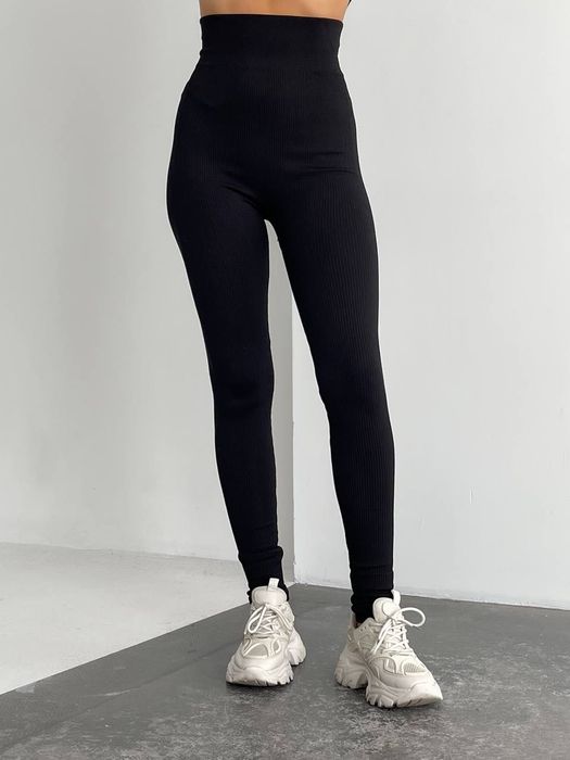 ‼️PUSH UP‼️ Лосіни в рубчик з пушап. Весна. Легінси жіночі безшовні