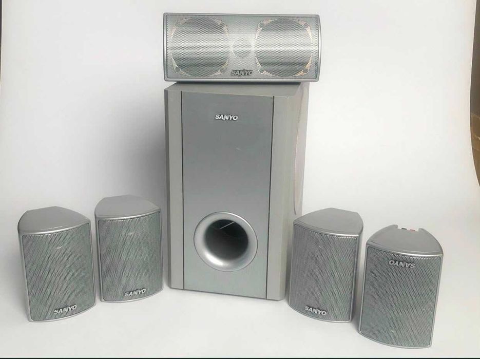 Sistema de Colunas Sanyo 5.1 Home Cinema com Subwoofer