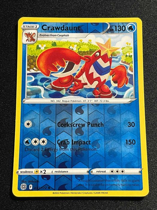 Carta Pokémon Crawdaunt 33/172 Brilliant Stars