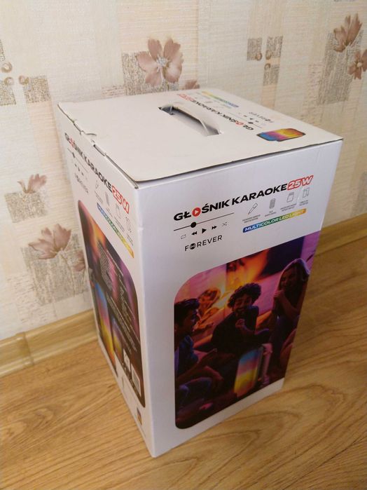 NAJTANIEJ Głośnik Karaoke Bezprzewodowy 25W + Pilot + Mikrofon Wysyłka