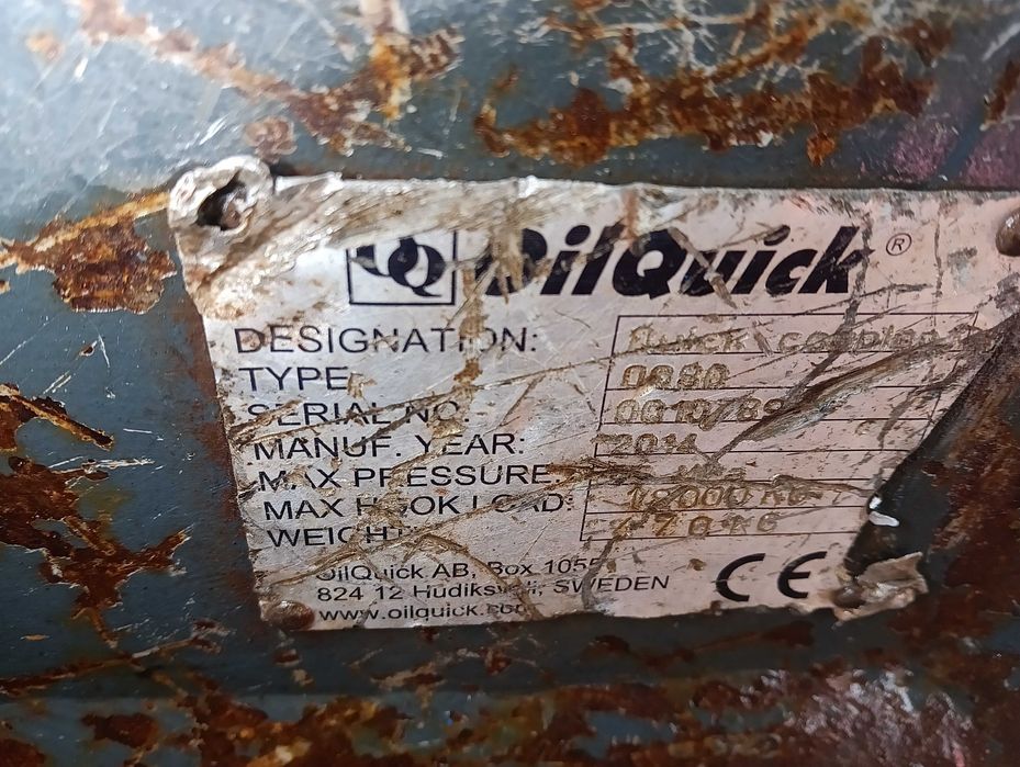 OilQuick 0080 szybkozłącze hydrauliczne do koparki
