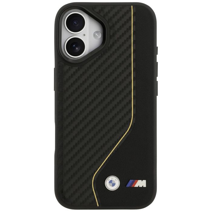 Etui BMW M Carbon Line i Logo MagSafe do iPhone 17 żółty