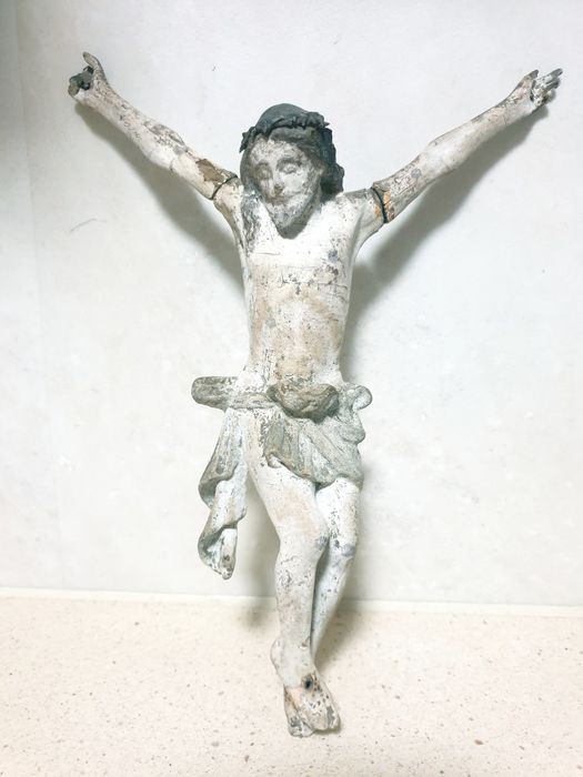 Ancient wooden sculpture of Christ crucified