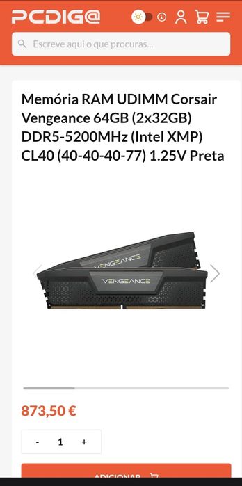 Corsair Vengeance 64GB DDR5 5200MHz RAM