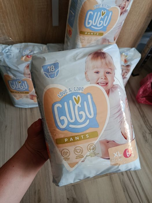 Gugu Love & Care Pants XL 6 pieluchomajtki komplet zestaw