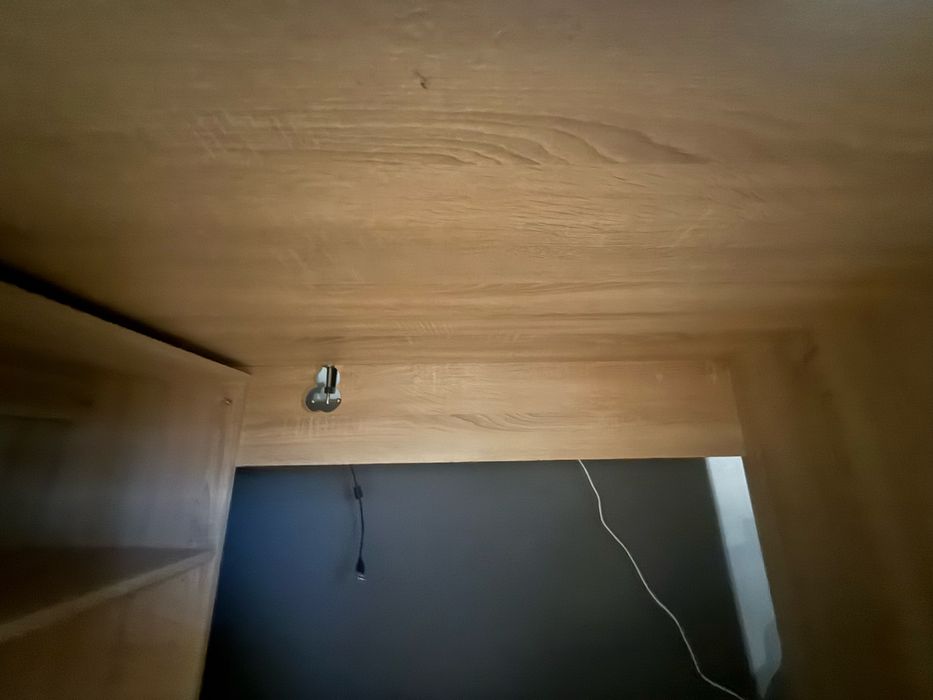 Biurko nowoczesne narozne minimalistyczne dab sonoma + biel