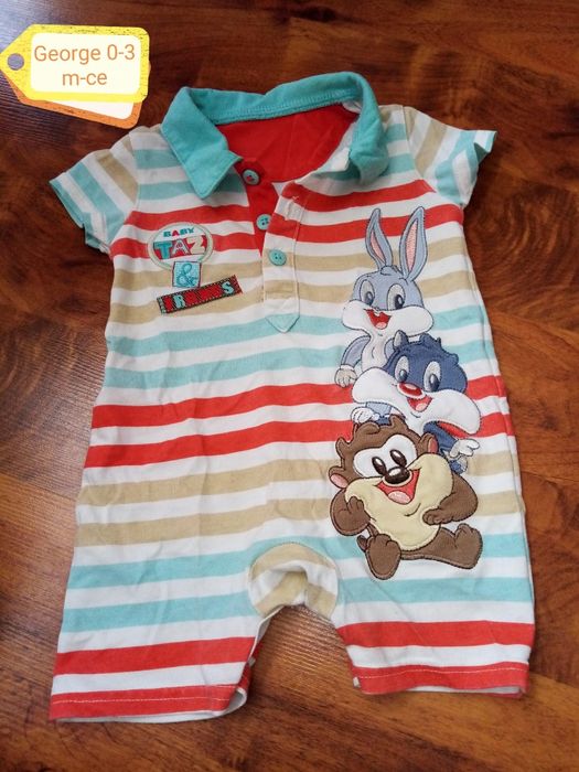 Rampers niemowlęcy George 0-3 m-ce unisex