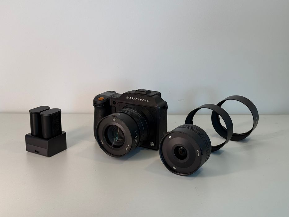 Hasselblad X2D 100C + lentes XCD 28p + XCD 55v