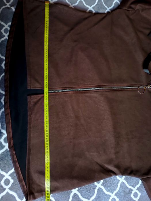 Bluza narzutka brązowa z kapturem rozpinana
