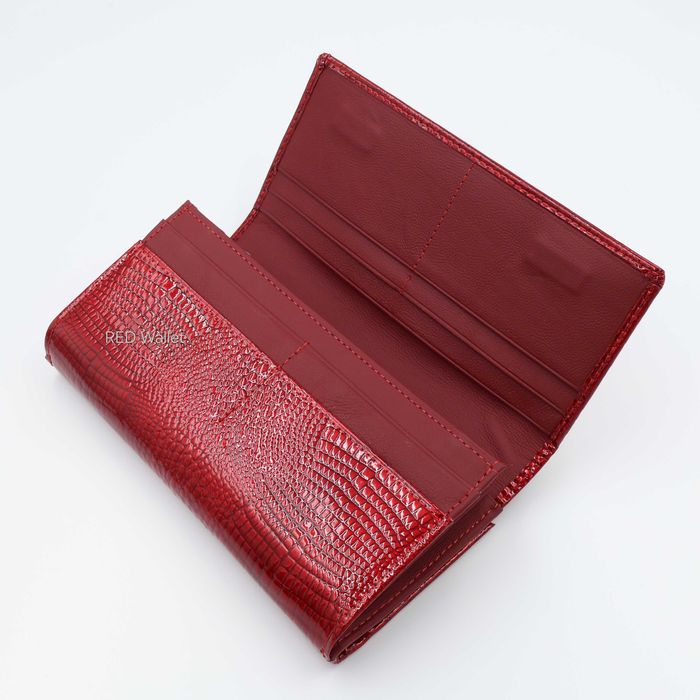 Гаманець жіночий шкіряний лак з візитницею Balisa 707A Кошелек женский