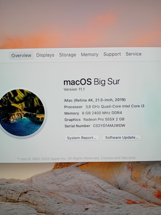 IMAC 21.5" 2019 4k Retina