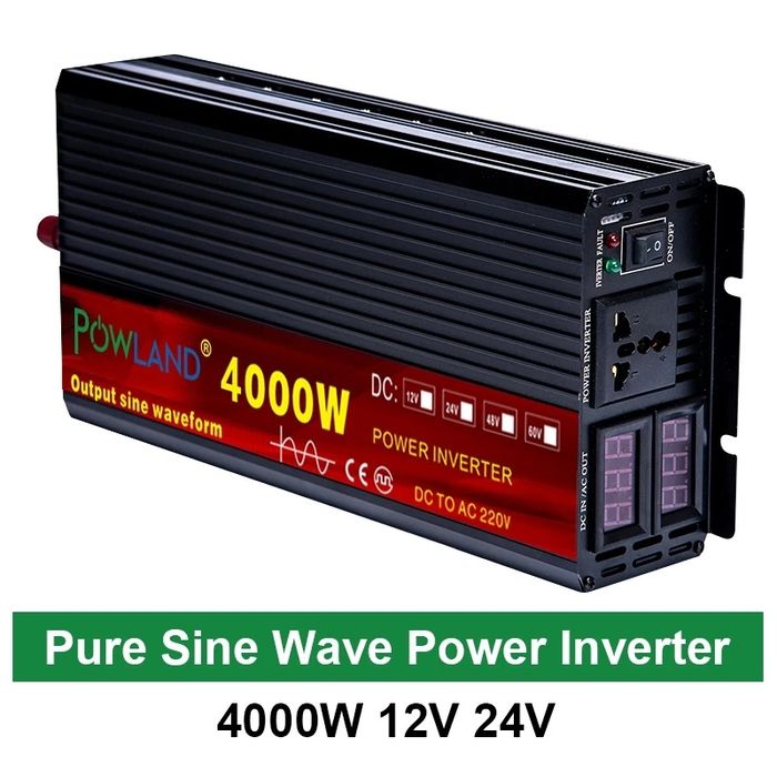 Inversor onda pura 2000 a 8000W.  Disponíveis com e sem comando.