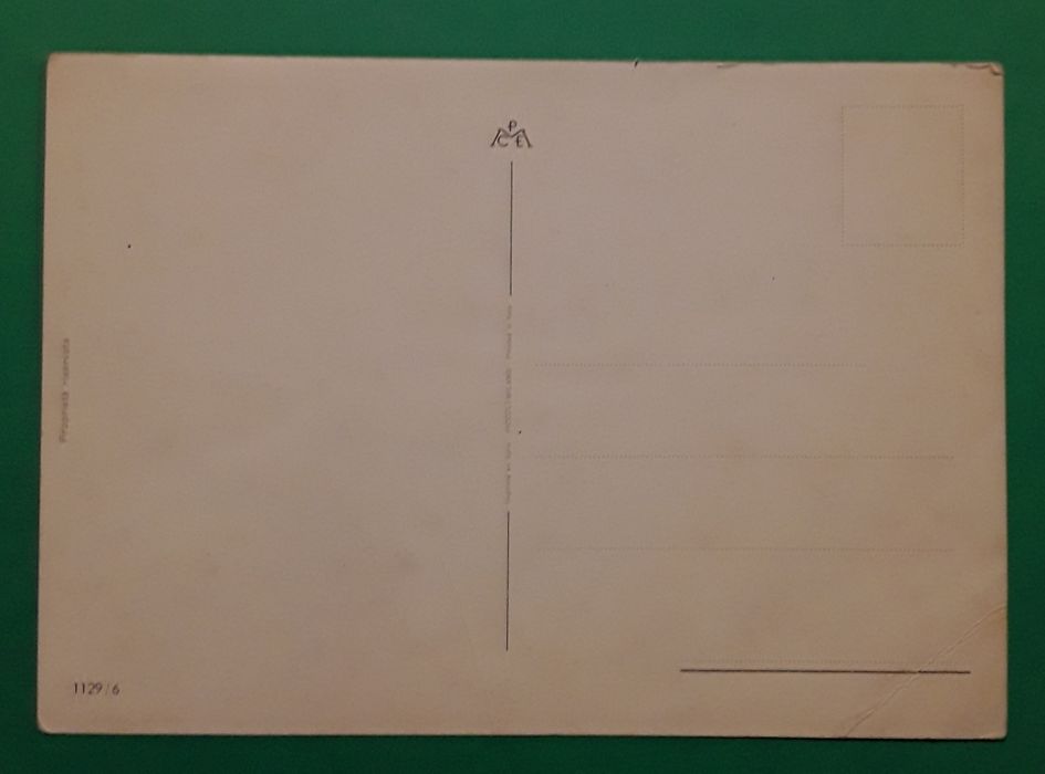 Postal antigo com casal