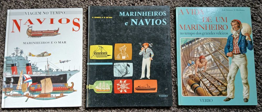 Livros sobre navios e o mar - em português