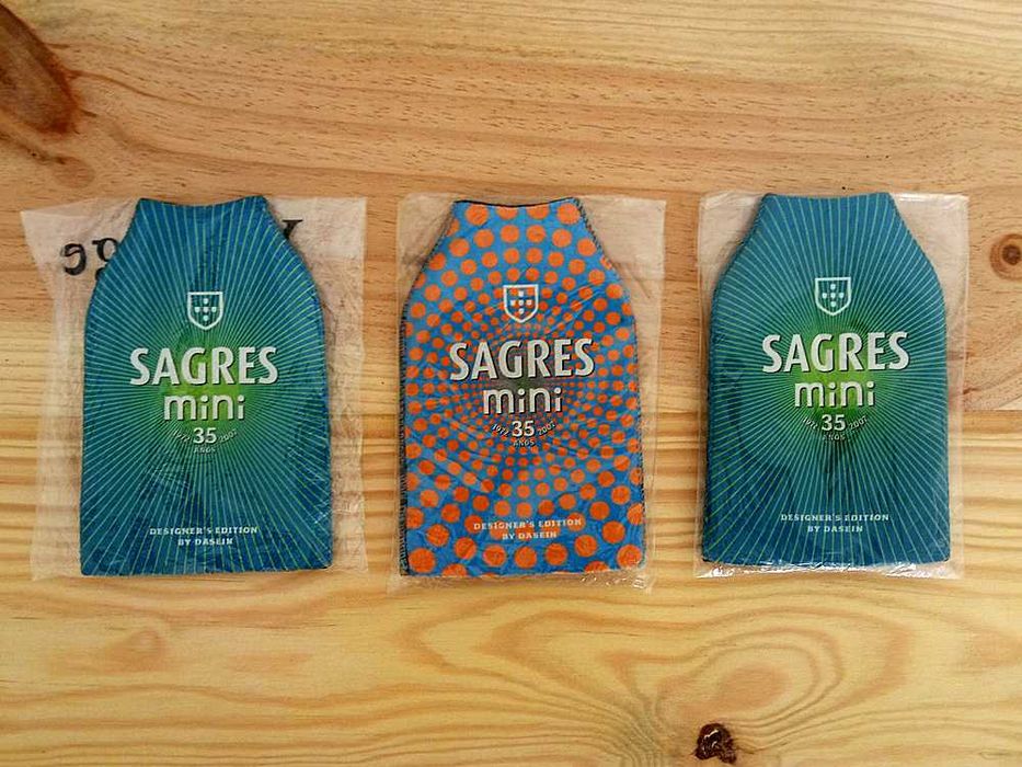 3 Camisolas Sagres Para Garrafas Mini