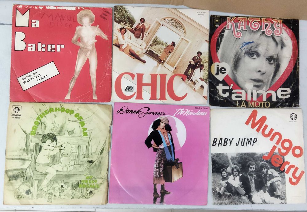 Vinil. Lote 50 Singles Música Internacional