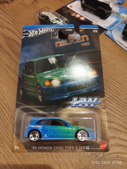 Hot Wheels '99 Honda Civic Type R (EK9) Falken