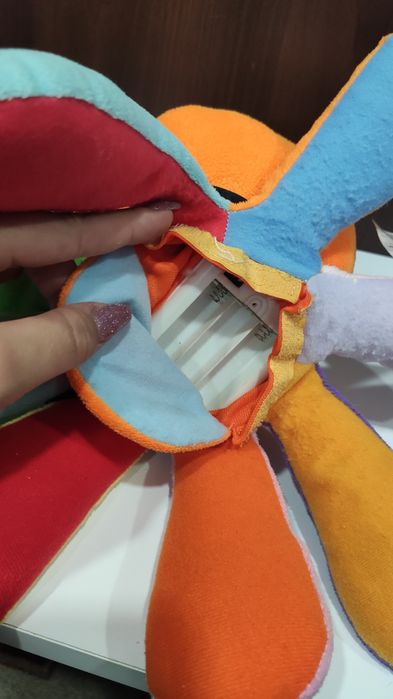 Интерактивная развивающая мягкая игрушка Осьминог