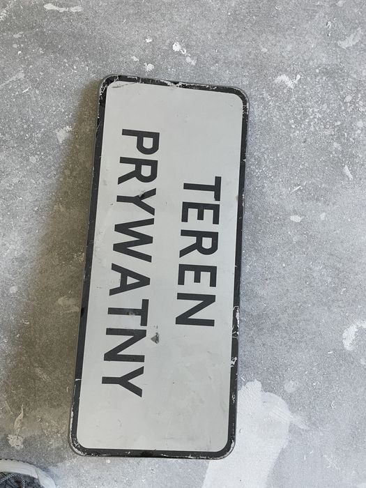 Znak: teren prywatny