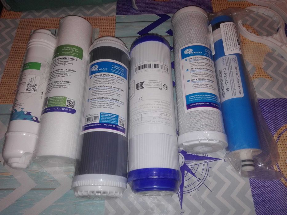 Sistema osmose 5 filtros com bomba e tanque