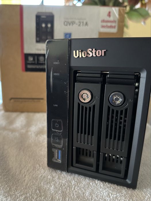 NAS QNAP QVP-21A | Gravador de Videovigilância 4 Câmaras – 2 Discos