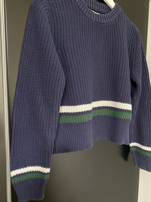 Хлопковий светр кольору темний джинс